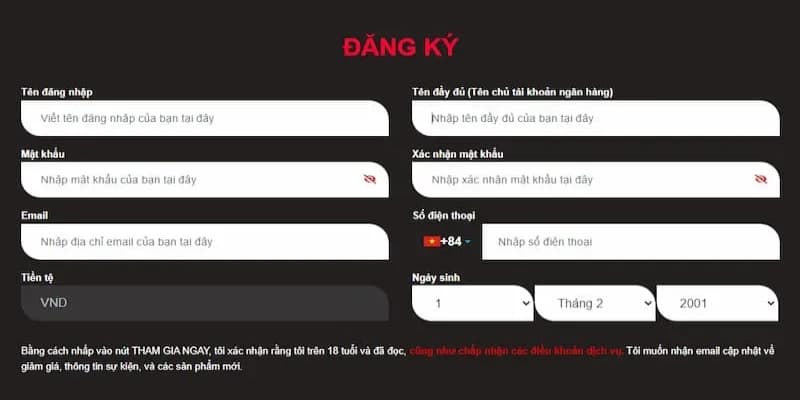 Hướng dẫn các bước đăng ký tài khoản cá cược rich888